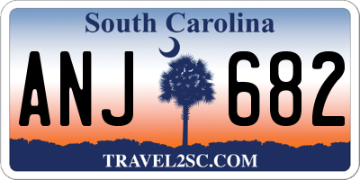 SC license plate ANJ682
