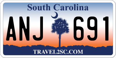 SC license plate ANJ691