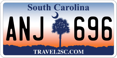 SC license plate ANJ696