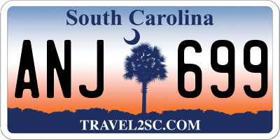 SC license plate ANJ699
