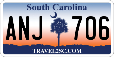SC license plate ANJ706