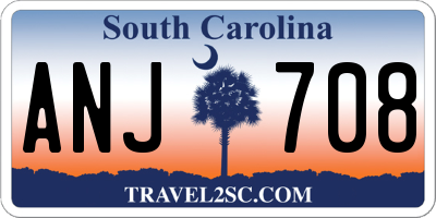 SC license plate ANJ708