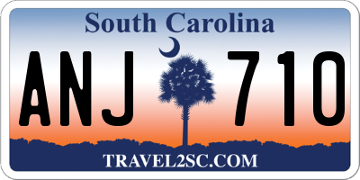 SC license plate ANJ710