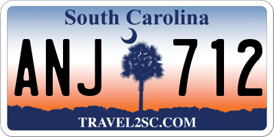 SC license plate ANJ712