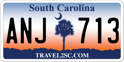 SC license plate ANJ713