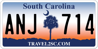 SC license plate ANJ714