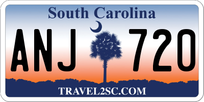 SC license plate ANJ720