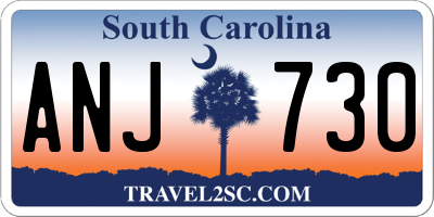 SC license plate ANJ730