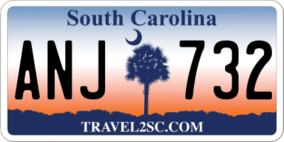 SC license plate ANJ732