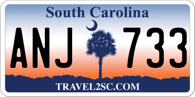 SC license plate ANJ733