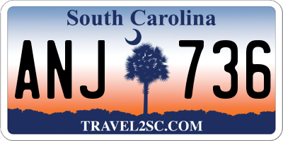 SC license plate ANJ736