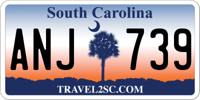 SC license plate ANJ739