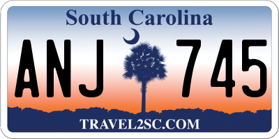 SC license plate ANJ745