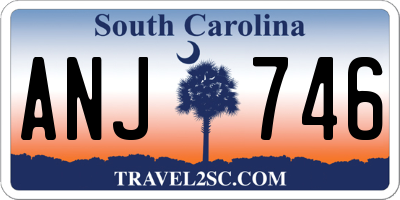 SC license plate ANJ746