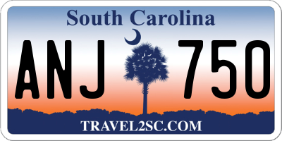 SC license plate ANJ750
