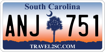 SC license plate ANJ751