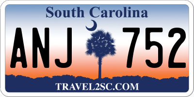 SC license plate ANJ752