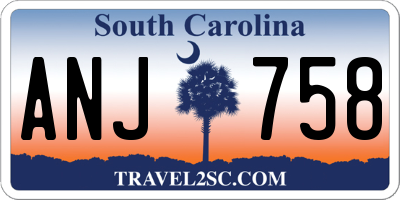 SC license plate ANJ758