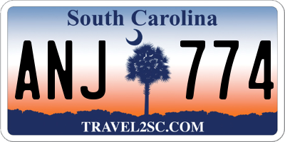 SC license plate ANJ774