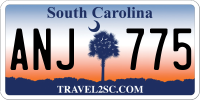 SC license plate ANJ775