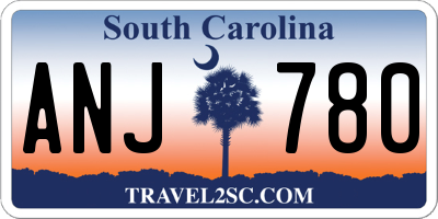 SC license plate ANJ780