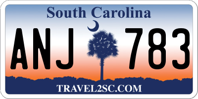 SC license plate ANJ783