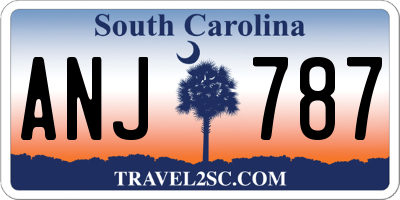 SC license plate ANJ787