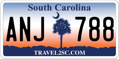 SC license plate ANJ788