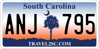 SC license plate ANJ795
