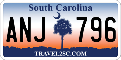 SC license plate ANJ796