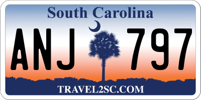 SC license plate ANJ797
