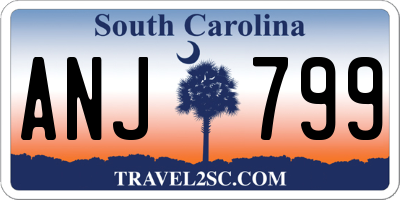 SC license plate ANJ799