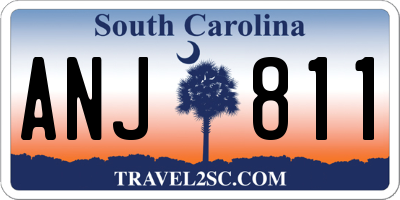 SC license plate ANJ811