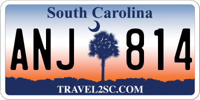 SC license plate ANJ814