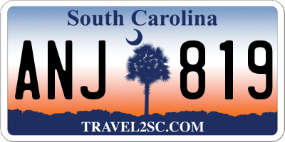 SC license plate ANJ819