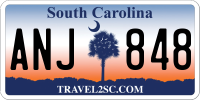 SC license plate ANJ848