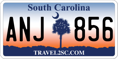 SC license plate ANJ856