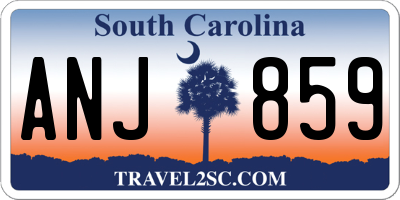 SC license plate ANJ859