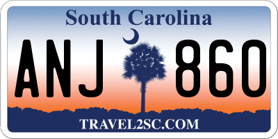 SC license plate ANJ860