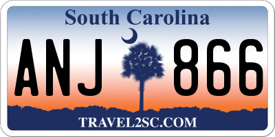 SC license plate ANJ866
