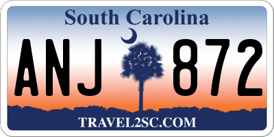 SC license plate ANJ872