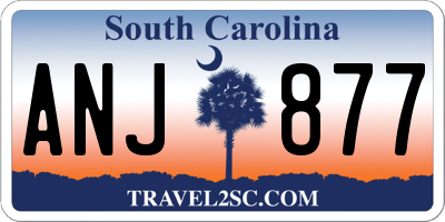 SC license plate ANJ877
