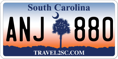 SC license plate ANJ880
