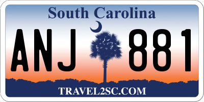 SC license plate ANJ881