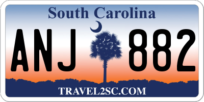 SC license plate ANJ882