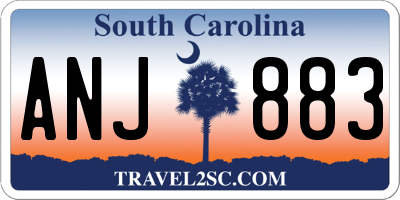 SC license plate ANJ883