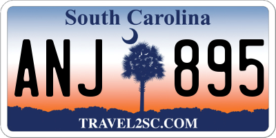 SC license plate ANJ895