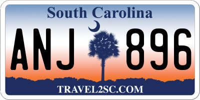 SC license plate ANJ896