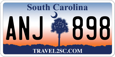SC license plate ANJ898
