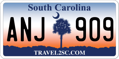 SC license plate ANJ909